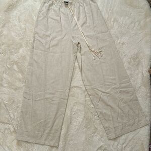 Wide Leg Pants 45% Viscose, Shells on toe - stunning